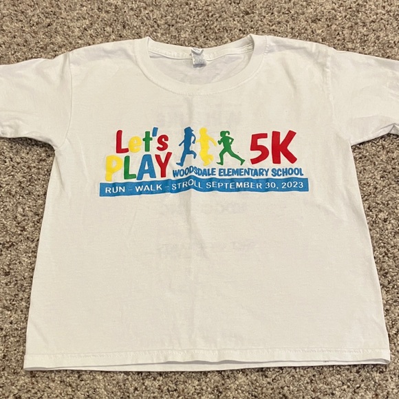 Jerzees Other - White Kids Let’s Play 5K Event T-Shirt Size Small